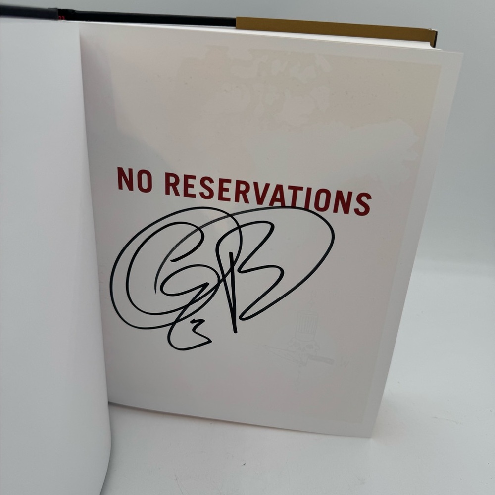 SIGNED ‘No Reservations’ by Anthony Bourdain 2007 Hardcover Book First Edition
